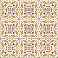 Vector seamless pattern, based on traditional wall and floor til