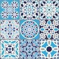 Vector seamless pattern, based on traditional wall and floor til