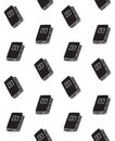 Vector seamless pattern of black book Royalty Free Stock Photo