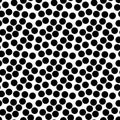 Vector seamless pattern, black chaotic dots