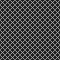 Vector seamless pattern, black and white geometric texture of mesh, net, grid Royalty Free Stock Photo