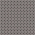 Vector seamless pattern, black & white texture, staggered rings