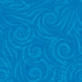 Vector seamless pattern of blue spirals of lines and corners on a blue background.Texture of flowing shapes and lines with ripples Royalty Free Stock Photo