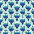 Vector seamless pattern with bright balloons. Texture design