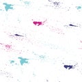Vector seamless pattern with bright random paint splashes.