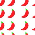 Vector seamless pattern with chili pepper . chili pepper background vector illustration