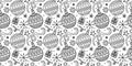 Vector seamless pattern. Christmas New Year decoration.