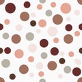 Vector seamless pattern, circles drawing