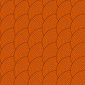 Vector seamless pattern of circles in squama style