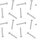 Vector seamless pattern of colored nail pin Royalty Free Stock Photo