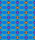 Vector seamless pattern colorful geometric background blue and yellow