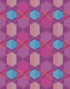 Vector seamless pattern colorful geometric pink background