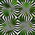 Vector seamless pattern of colorful palm leaf on abstract black white background. Tropical palm leaves background Royalty Free Stock Photo