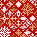 VECTOR. Colorful snowflake pattern. Seamless vector background. Winter story. Each snowflake individually for easy editing.