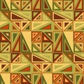 Vector seamless pattern. Consists of geometric elements.The elements have a triangular shape and different color. Royalty Free Stock Photo