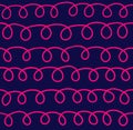 Vector seamless pattern with curls. Royalty Free Stock Photo