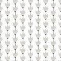 Vector seamless pattern with daisies . white background