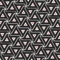 Vector seamless pattern. Decorative element  design template with striped black and white spiral lines. Royalty Free Stock Photo