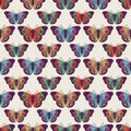 Vector seamless pattern design with butterflies