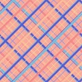 Vector seamless pattern with diagonal cross lines, stripes, square grid, lattice Royalty Free Stock Photo