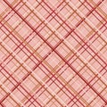 Vector seamless pattern with diagonal cross lines, stripes, square grid, mesh Royalty Free Stock Photo