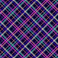 Vector seamless pattern with diagonal cross lines, stripes, square grid, mesh Royalty Free Stock Photo