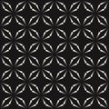 Vector seamless pattern with dots, halftone crosses. Black and white texture Royalty Free Stock Photo