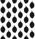 Vector seamless pattern of durian fruit silhouette