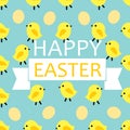 Vector seamless pattern on Easter theme.