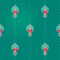 Vector seamless pattern in Eastern style.