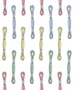 Vector seamless pattern of embroidery floss thread