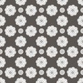 Vector seamless pattern with Ethnic geometric lace flower Royalty Free Stock Photo