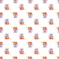 Vector seamless pattern with fairies. Cute backdrop for textiles and any other design for children.