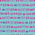 Vector seamless pattern of fashion jewelry