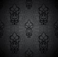 Vector seamless pattern with filigree ornament.