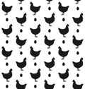 Vector seamless pattern of flat chicken and egg Royalty Free Stock Photo