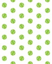 Vector seamless pattern of flat green tennis ball Royalty Free Stock Photo