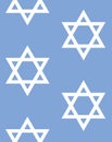 Vector seamless pattern of flat Jewish David star Royalty Free Stock Photo
