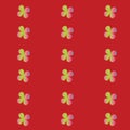 Vector seamless pattern with flowers. Bright