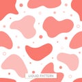 Vector seamless pattern fluid coral background. Graphics for hipsters. dynamic frame stylish organic liquid