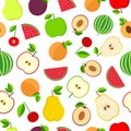 Vector Seamless pattern from fruits