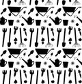 Vector seamless pattern of gardening equipment Royalty Free Stock Photo