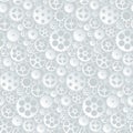Vector seamless pattern with gears and cogwheels Royalty Free Stock Photo