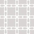 Vector seamless pattern with geometric grid, net, lattice, mesh. Subtle light gray texture with big smooth shapes, floral Royalty Free Stock Photo