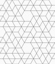 Vector seamless pattern. Polygonal trellis on the base of triangular grid. Royalty Free Stock Photo