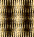 Vector seamless pattern with gold glitter dots and circles on black background