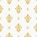 Vector seamless pattern with golden ornament