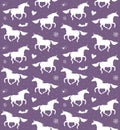 Vector seamless pattern of Halloween unicorn
