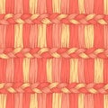 Vector pattern with abstract hair braid.