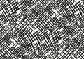 Vector seamless pattern with hand drawn brush strokes and stripes hand painted. Black and white Royalty Free Stock Photo